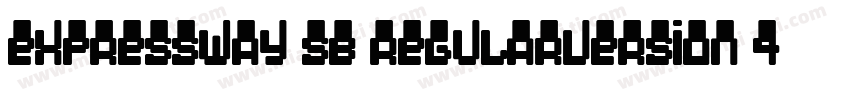 Expressway Sb RegularVersion 4000字体转换
